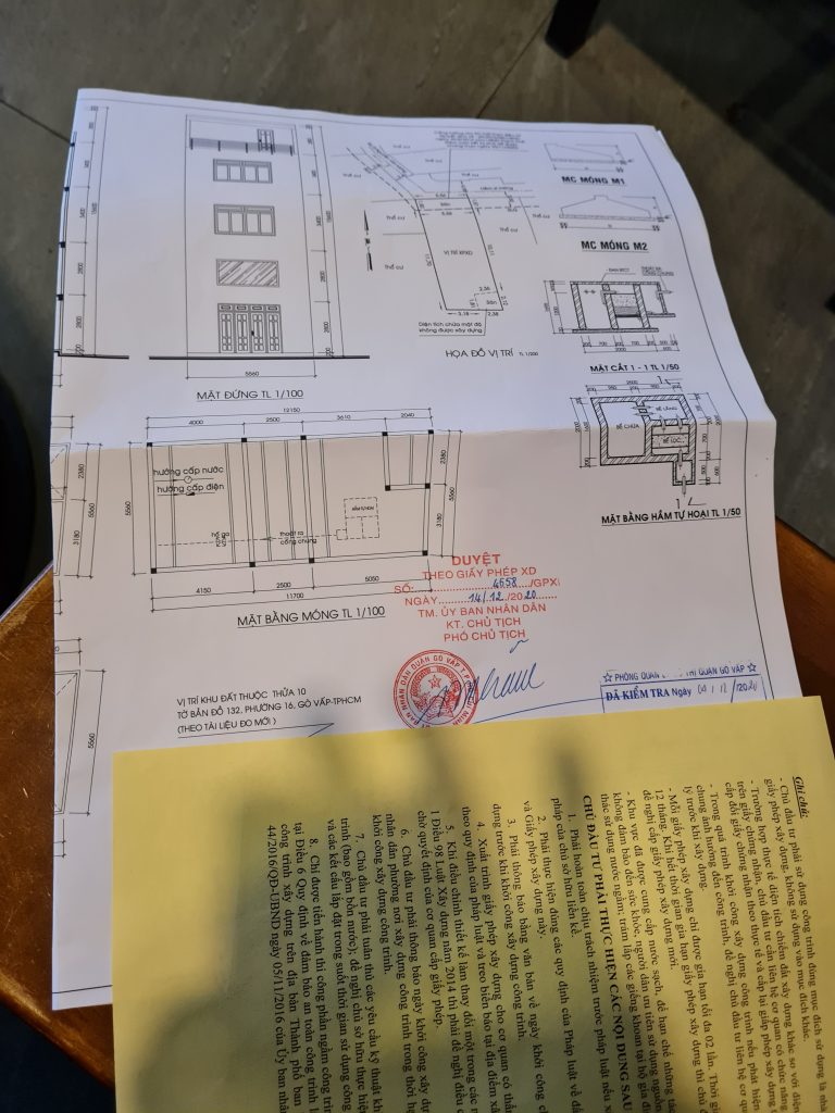 Hồ sơ xin giấy phép xây dựng phường Hạnh Thông cần chuẩn bị gì?